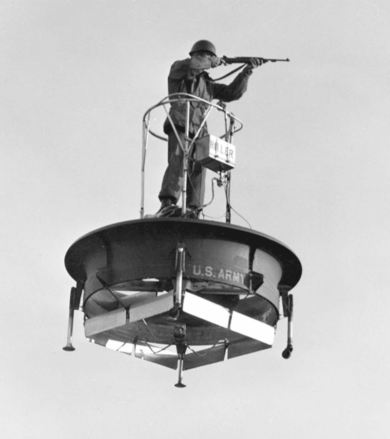 (PROTOTYPE) Dans les années 50, l’armée américaine a développé des plates-formes volantes