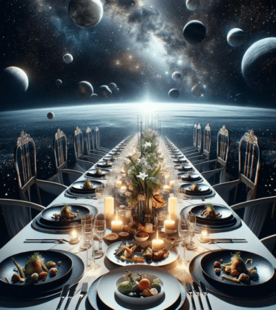Espace : diner gastronomique dans la stratosphère